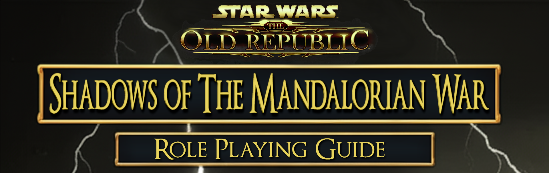 Shadows of The Mandalorian War Roleplaying Game Handbook Banner
